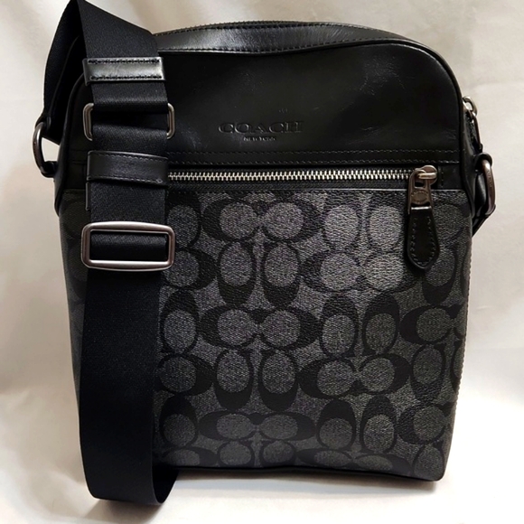 Coach Other - Coach Houston Flight Canvas Coated Crossbody Messenger bag (mens)